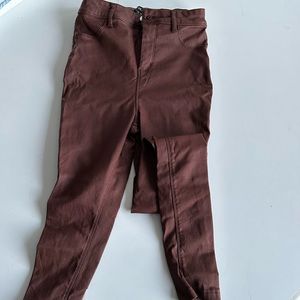 Fashion nova chocolate pleather pants